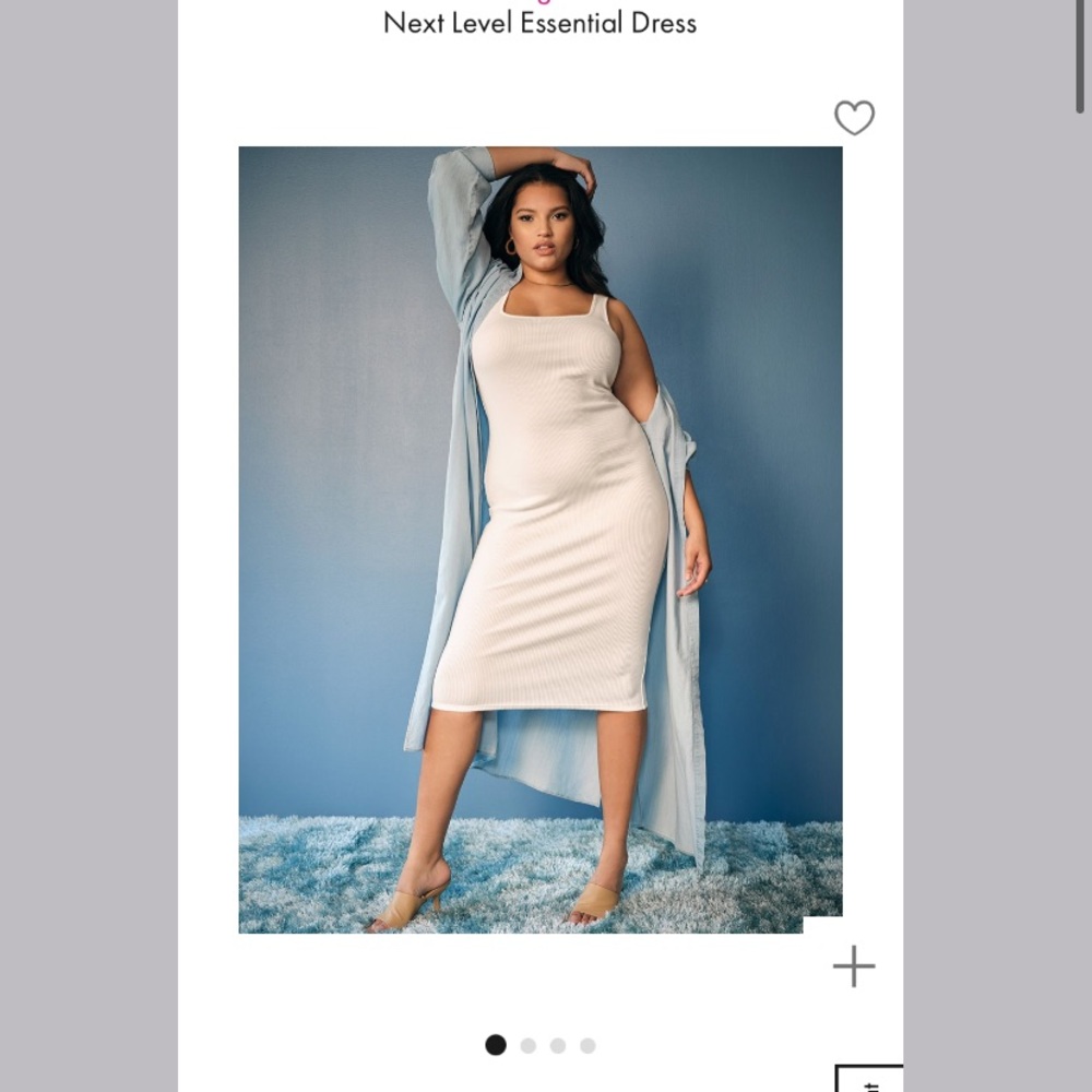 NWT Eloquii 18/20 cream dress